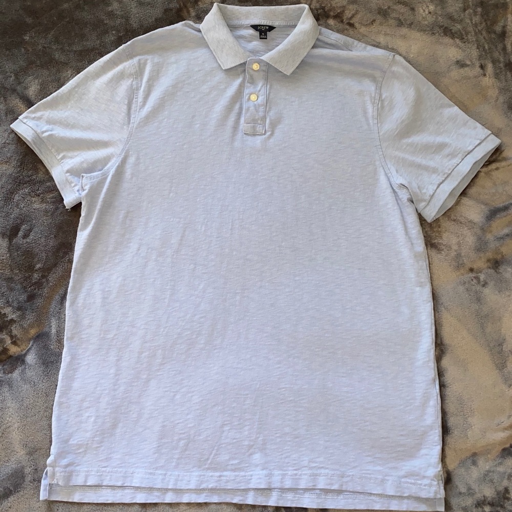Men’s light blue J Crew polo, Size XL